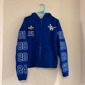 Sergio Calabasas Dodgers Zip-Up Hoodie World Series 2025